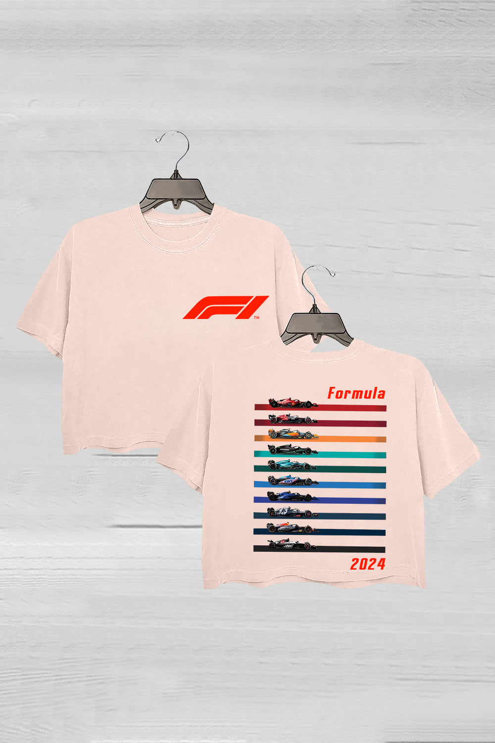 Racing Inspired Cars 2024 Heavy Blend Vegas Crop Tee For Women