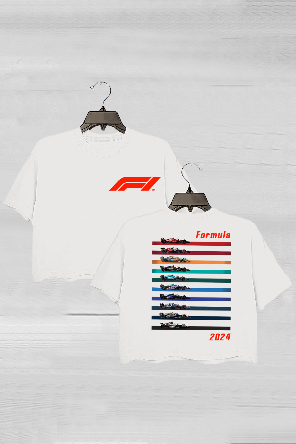 Racing Inspired Cars 2024 Heavy Blend Vegas Crop Tee For Women