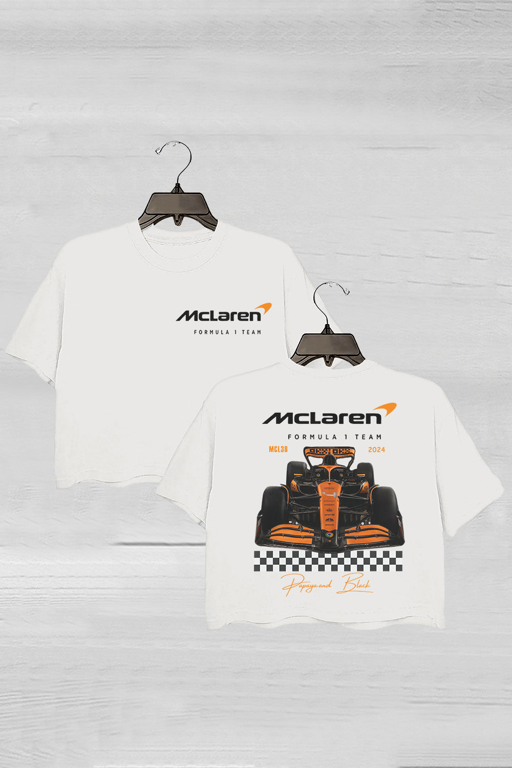Mclaren 2024 Formula One Gildan 5000 Crop Tee For Women