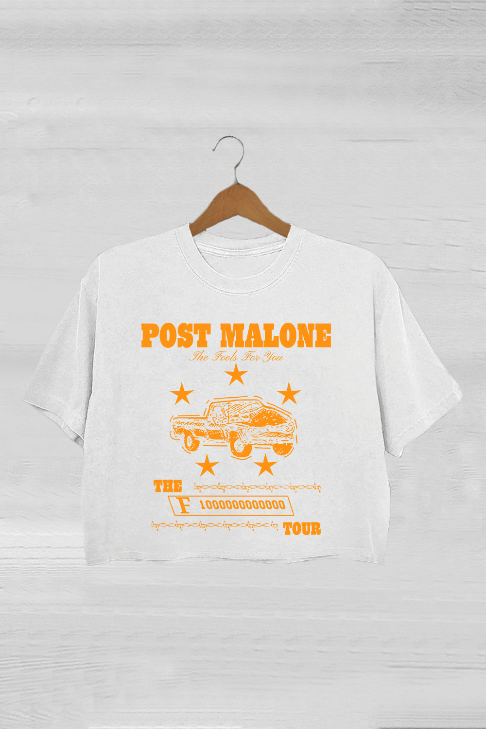 Post Malone Tour The F-1 Trillion Album 2024 Crop Tee For Women