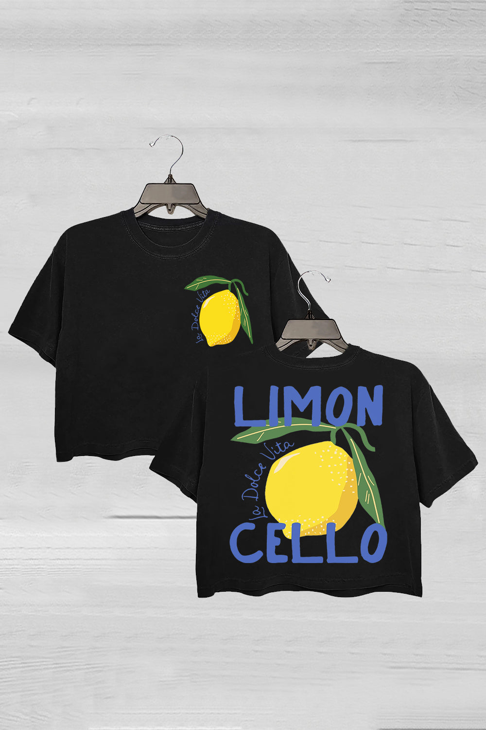 Limoncello La Dolce Vita Italy Crop Tee For Women