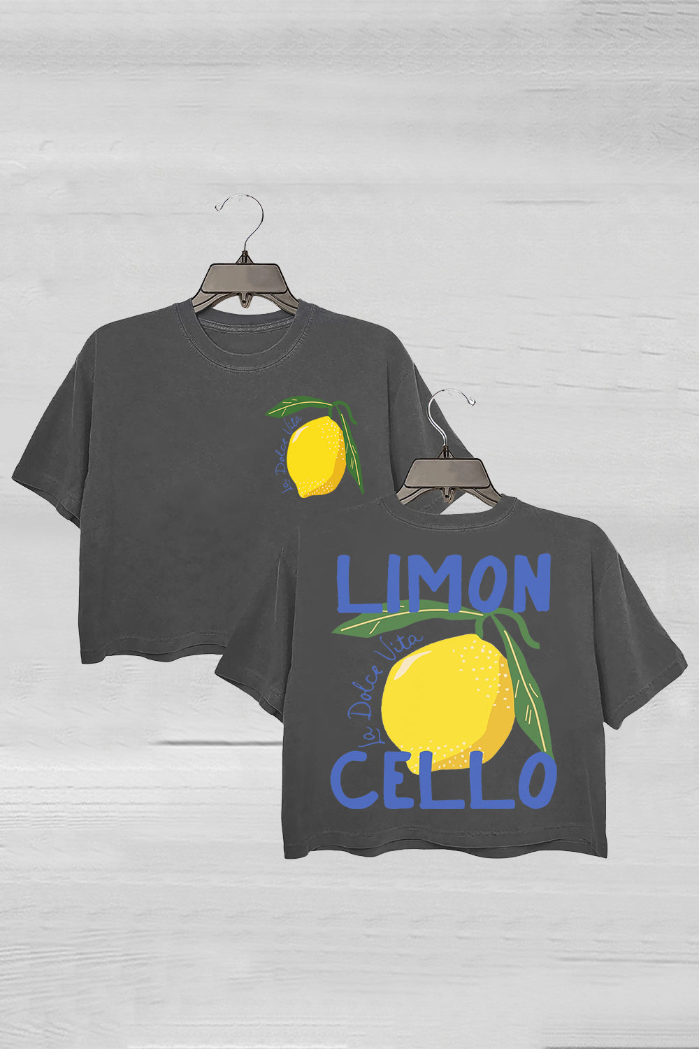 Limoncello La Dolce Vita Italy Crop Tee For Women