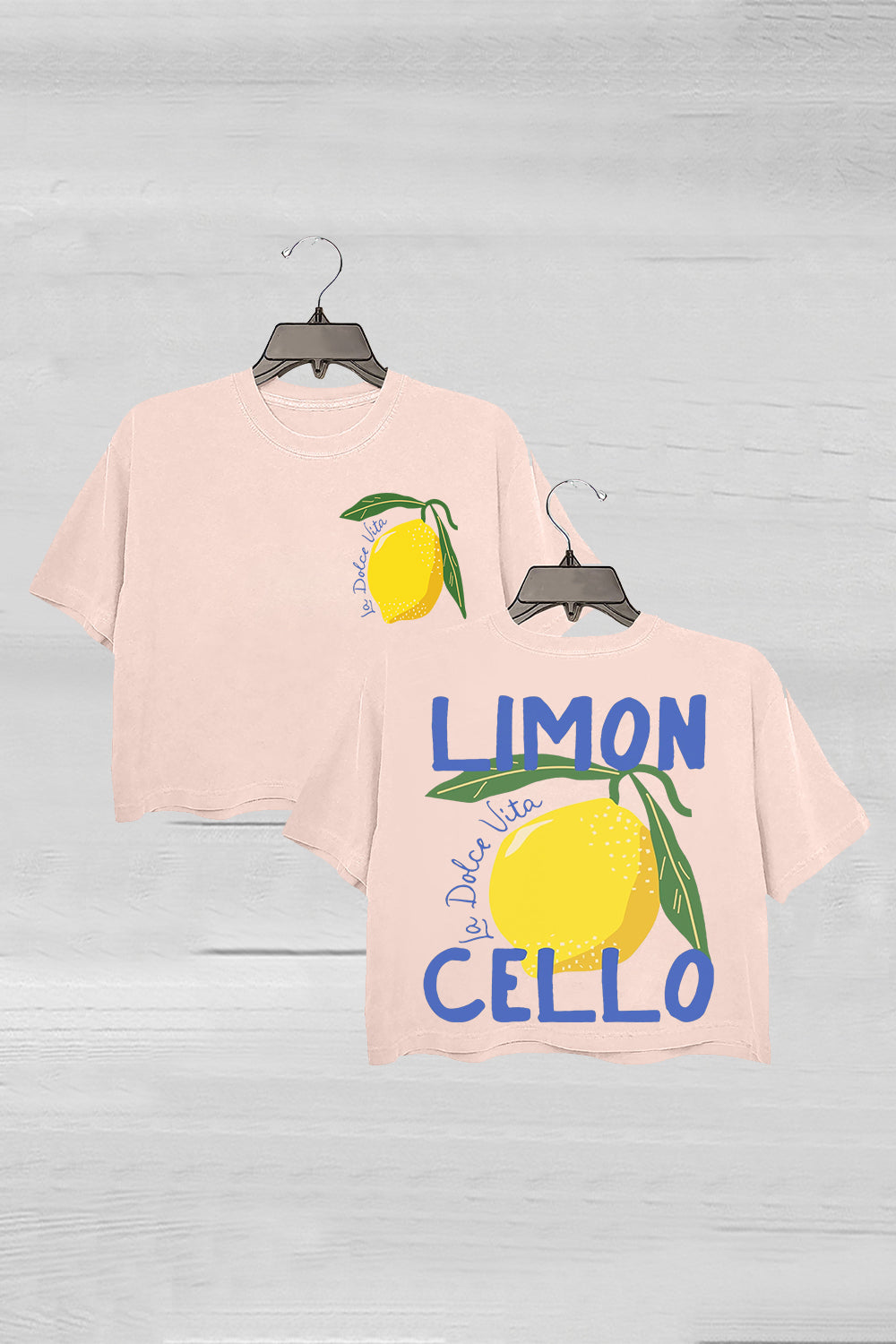 Limoncello La Dolce Vita Italy Crop Tee For Women