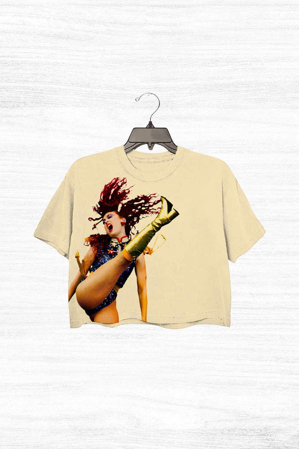 Happy hot to go anniversary Ver.1 Chappell CROP TOP FOR WOMEN