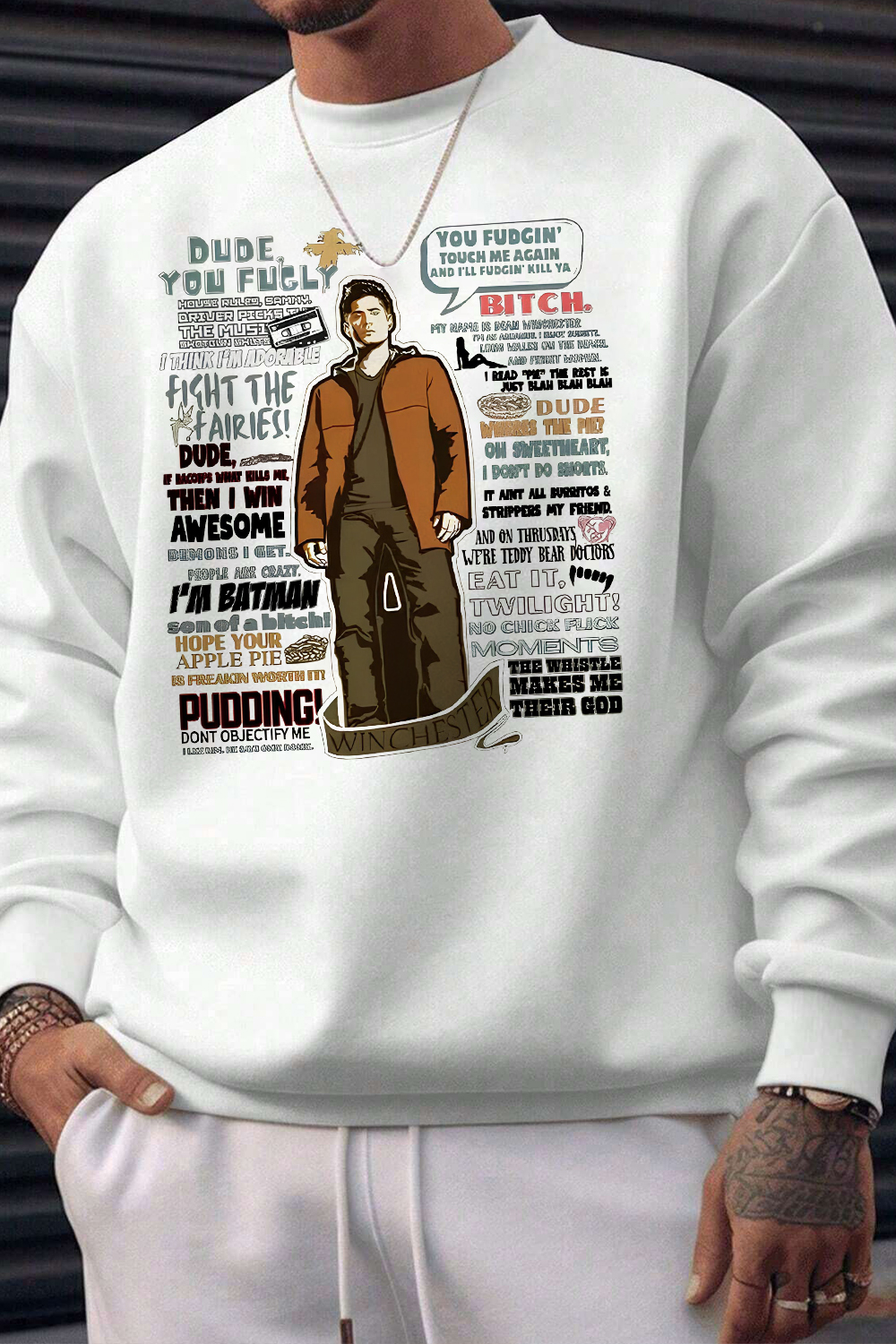Dean Winchester print Men sweatshirt