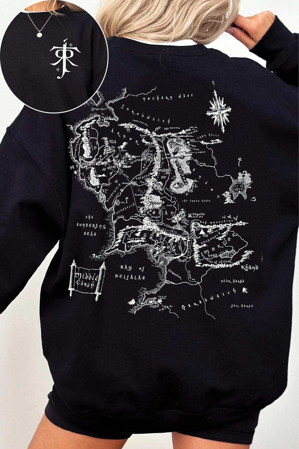 Lotr Middle Earth Tolkien Universe Sweatshirt For Women