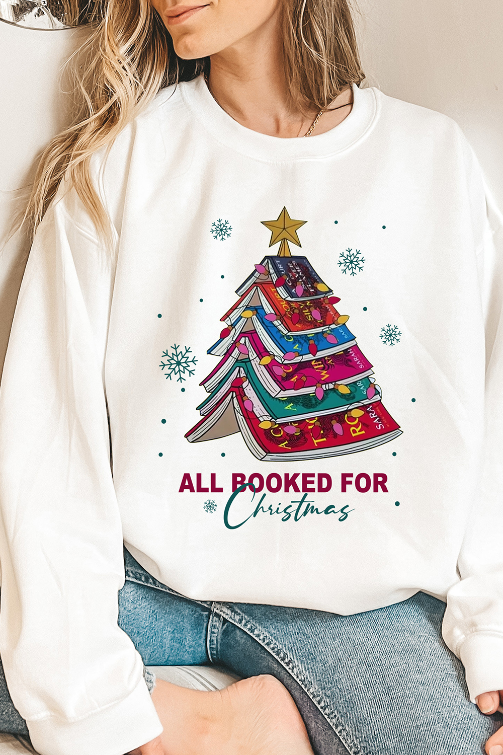 Throne of Glass Christmas Tree Bookish Sweatshirt For Women