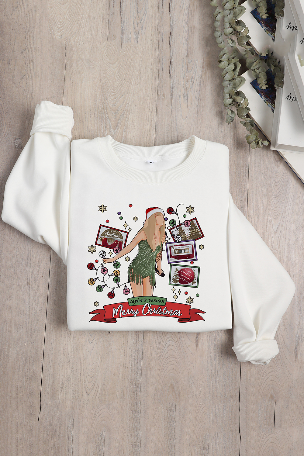 Swifti Christmas Eras Tour Fleece Sweatshirt For Women