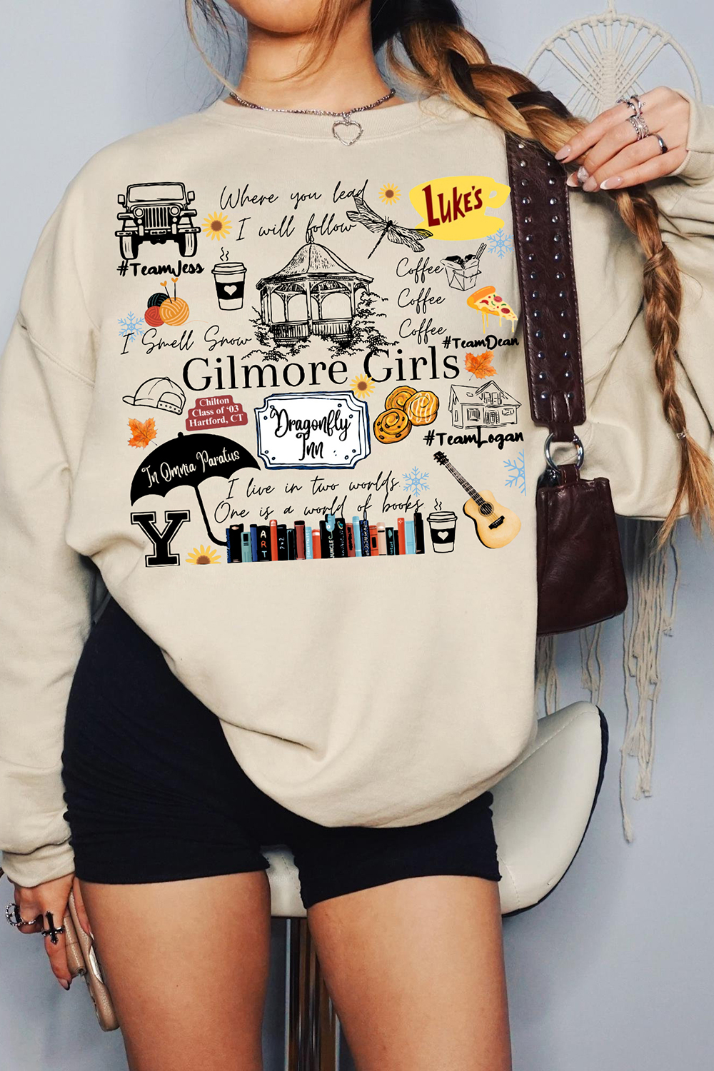 Gilmore Girls Tv Show Merch Fleece Sweatshirt For Women