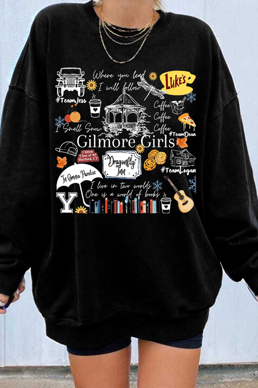 Gilmore Girls Tv Show Merch Fleece Sweatshirt For Women