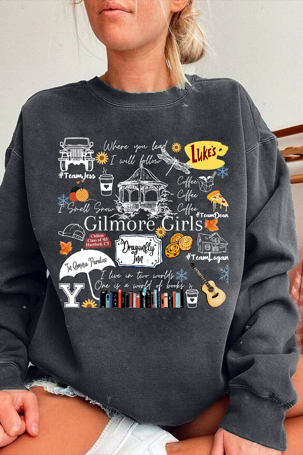 Gilmore Girls Tv Show Merch Fleece Sweatshirt For Women