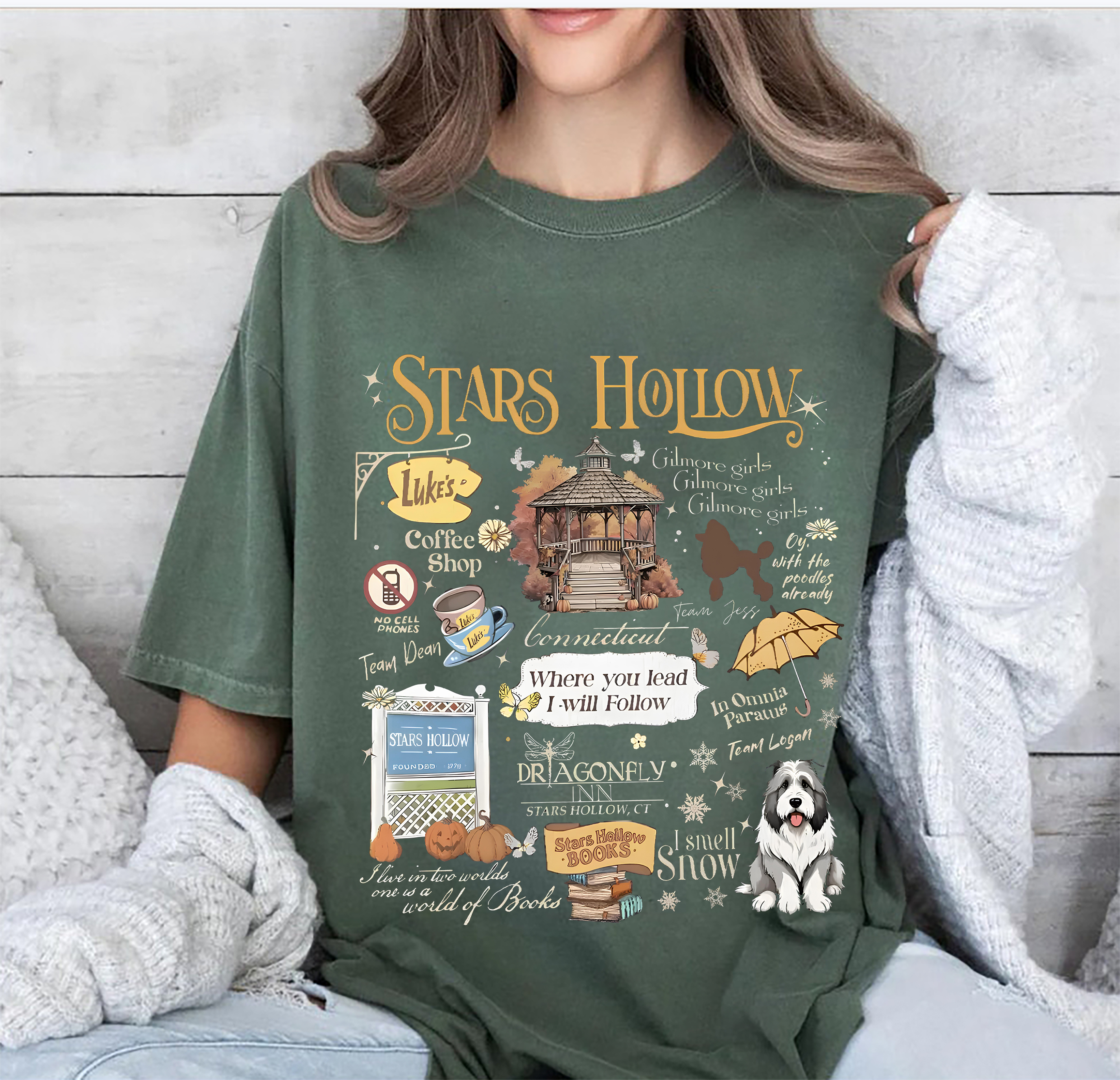 Stars Hallow Gilmore Girls Tee For Women