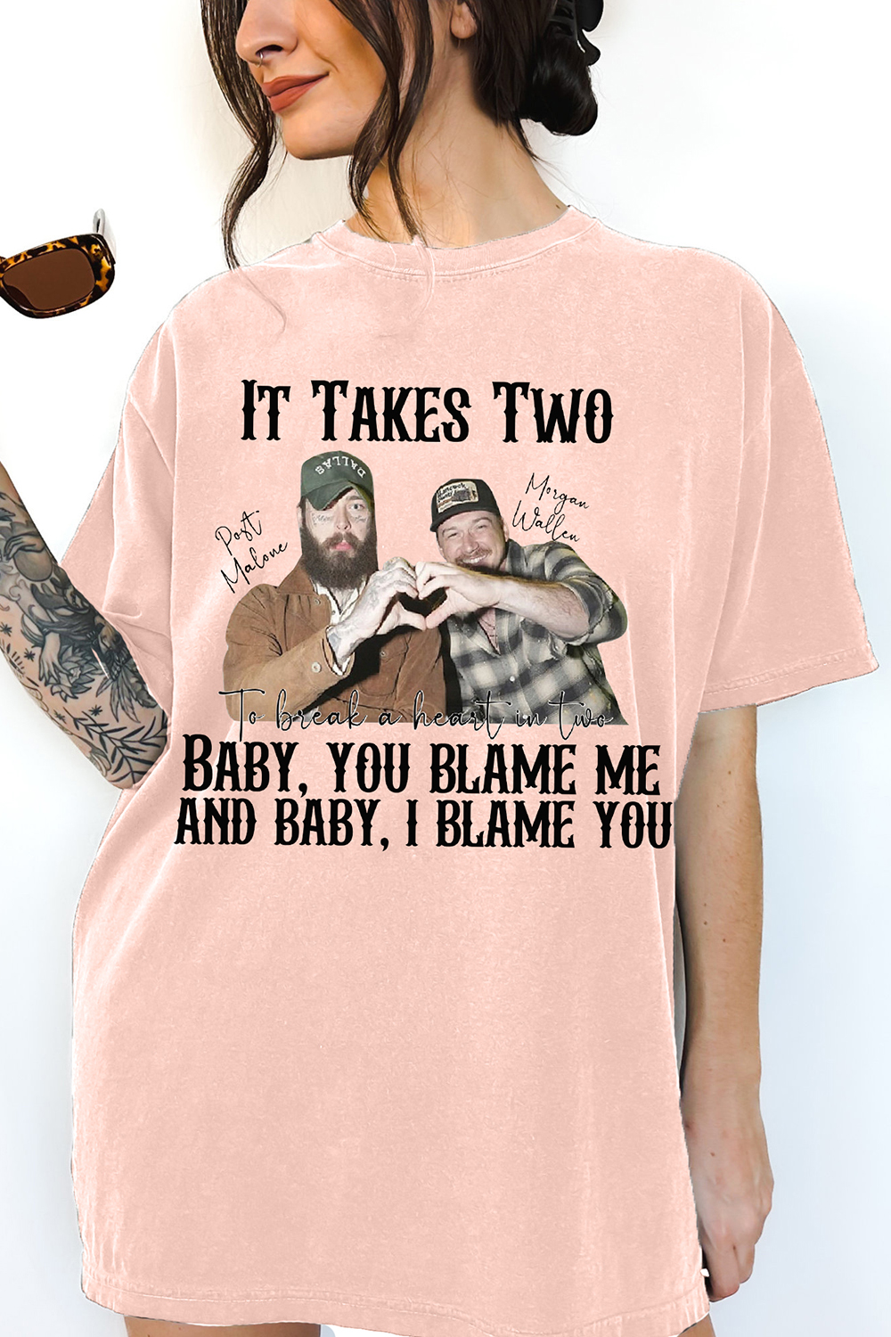 Morgan Wallen Post Malone It Takes Two I Had Some Help Tee For Women