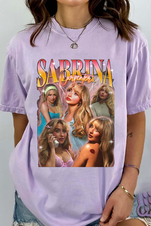 Retro Sabrina Carpenter 2024 Tour Graphic Tee For Women