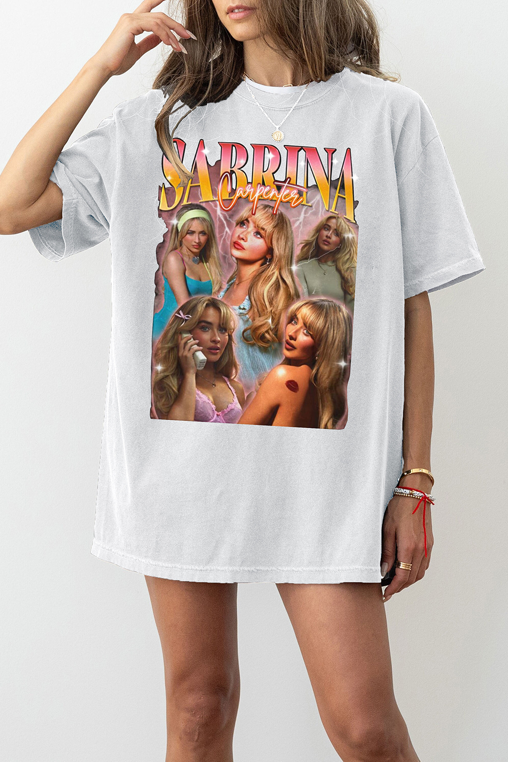 Retro Sabrina Carpenter 2024 Tour Graphic Tee For Women