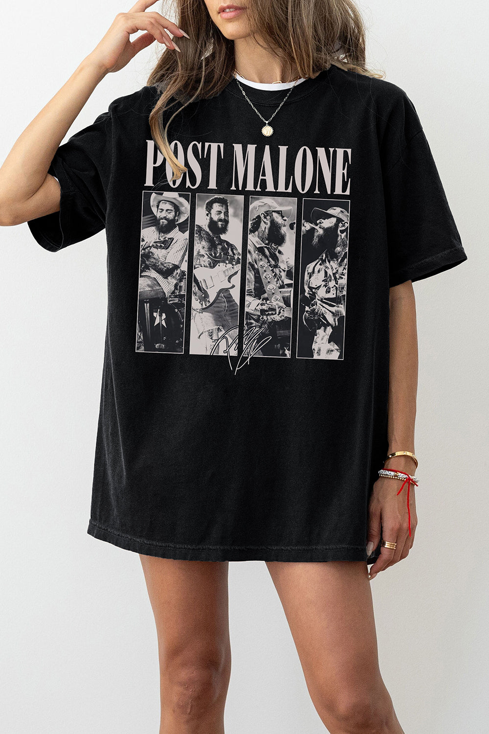 Vintage Posty Malone Music The Album Graphic Tee For Women