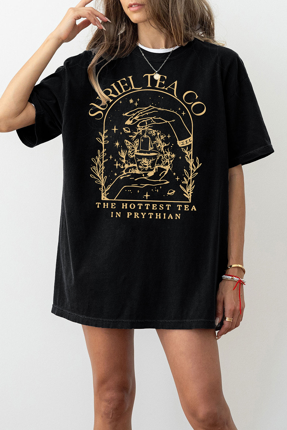 Suriel Tea Co A Court Of Thorns And Roses Bookish Tee For Women