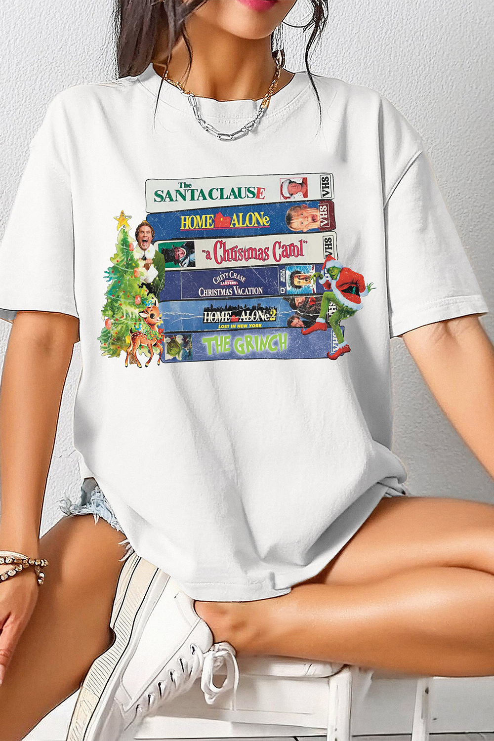 Christmas Movies  Caset Tee For Women