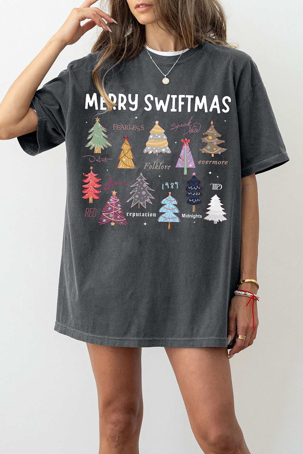 Taylor Christmas Tree Eras Tee For Women