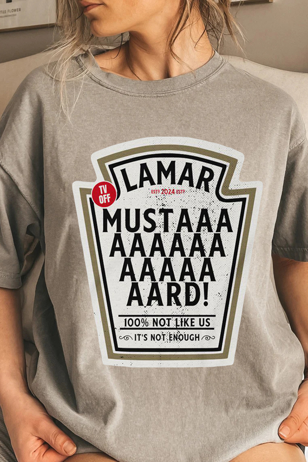 Kendrick Lamar Mustard TV Off Lyrics Tee For Women