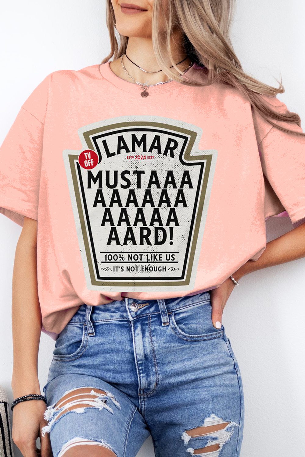 Kendrick Lamar Mustard TV Off Lyrics Tee For Women