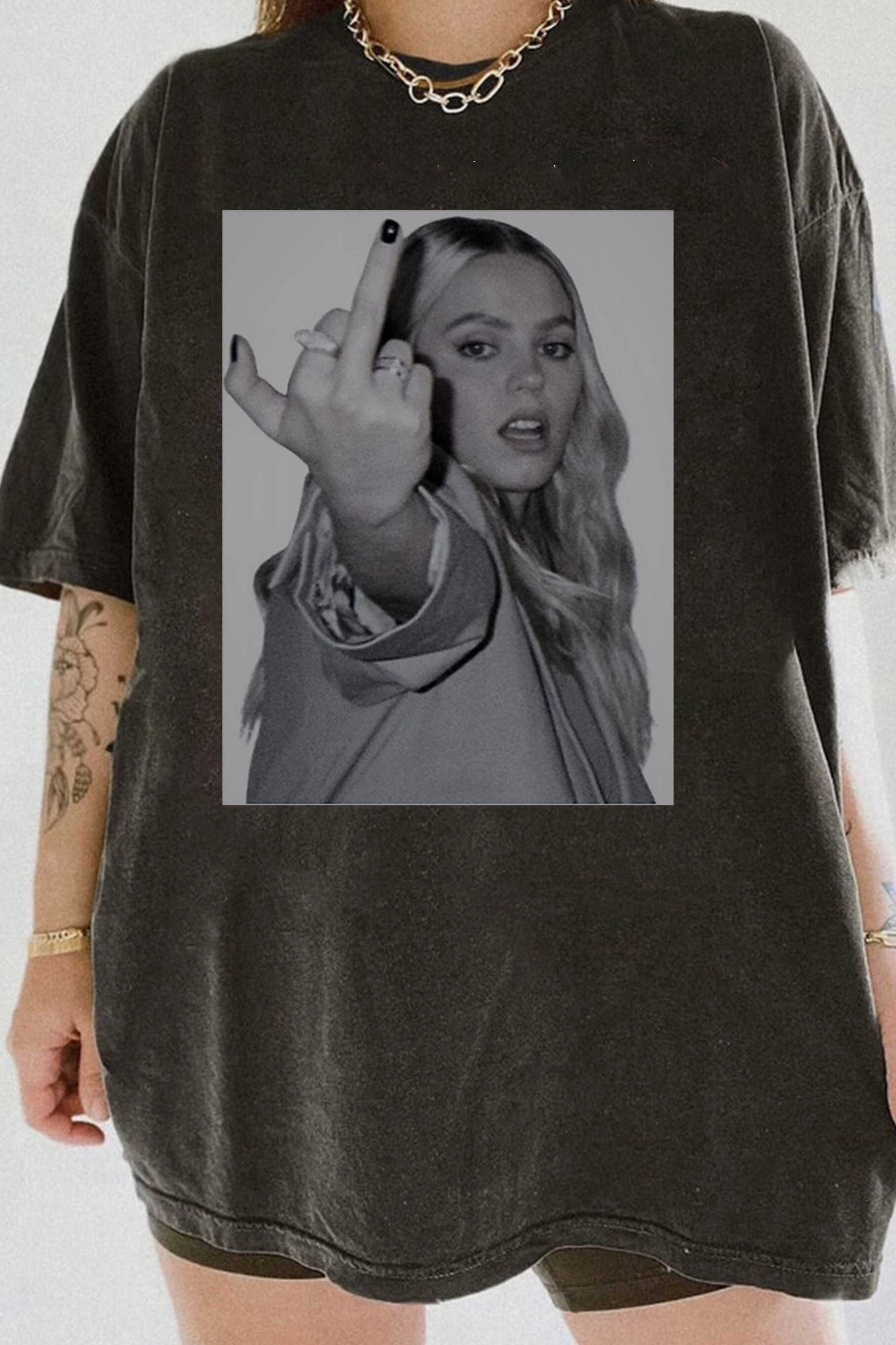 Renee Rapp Middle Finger Tee For Women
