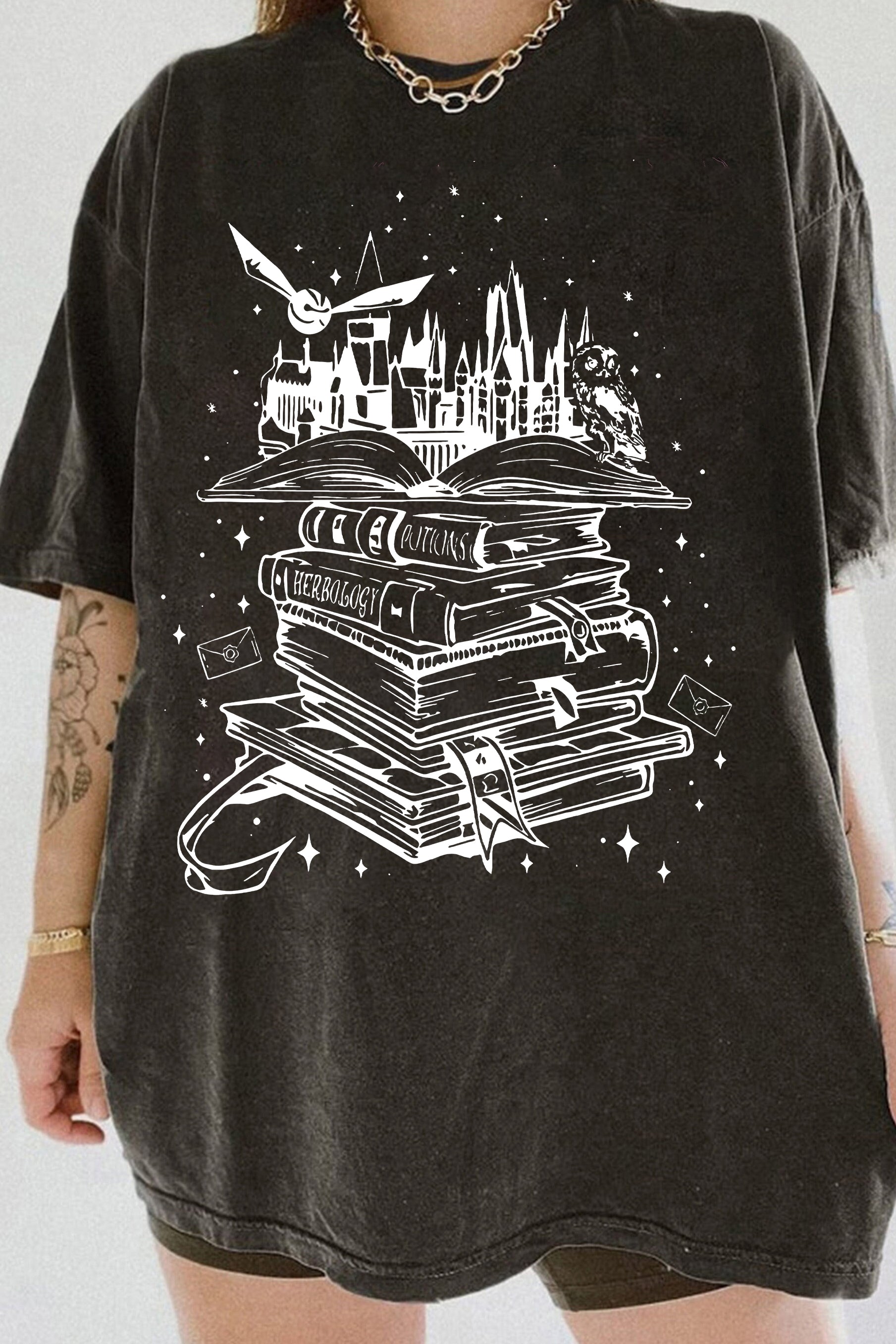 Wizard Castle Book Tee For Women