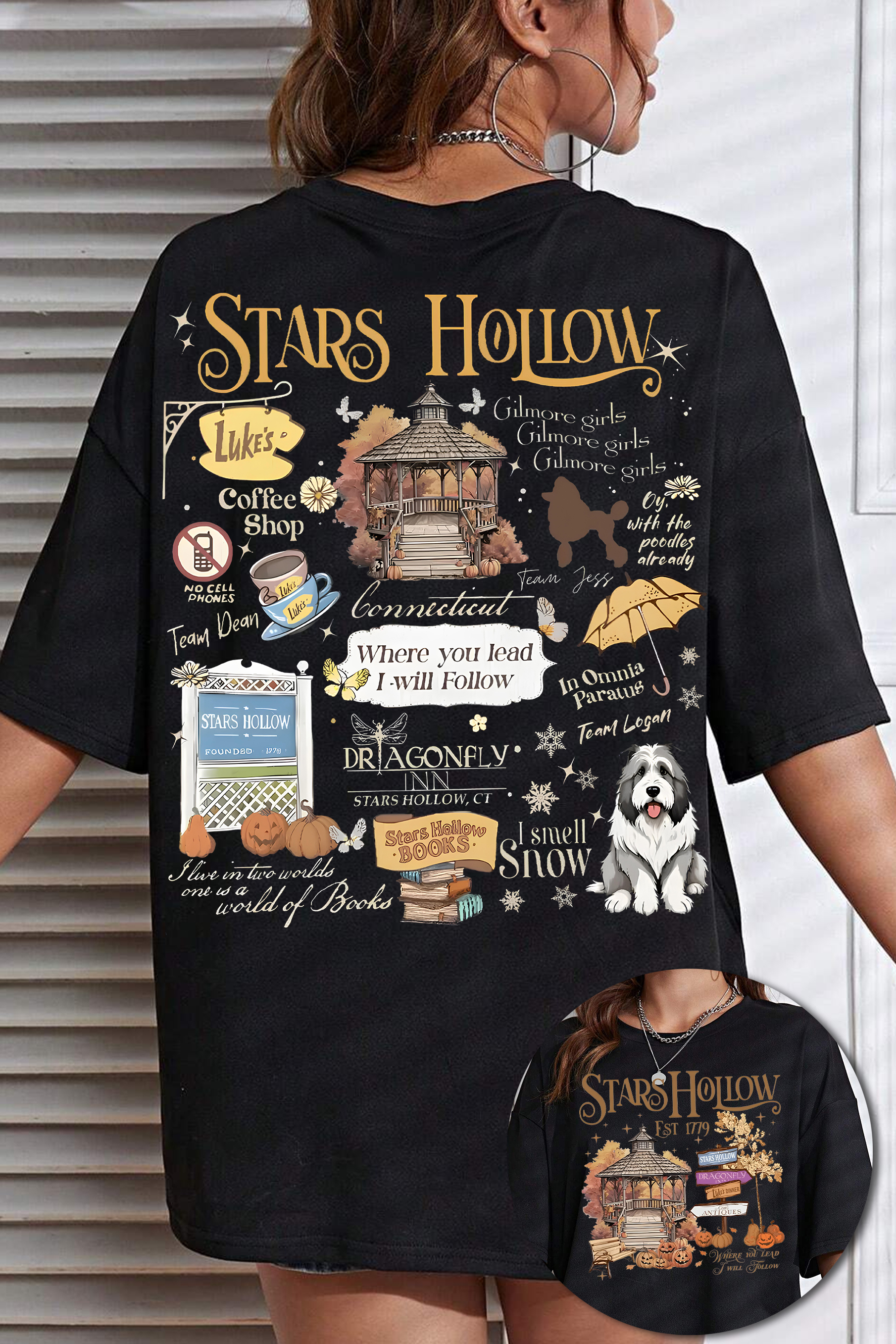 Stars Hollow Luke's Coffee Tee For Women