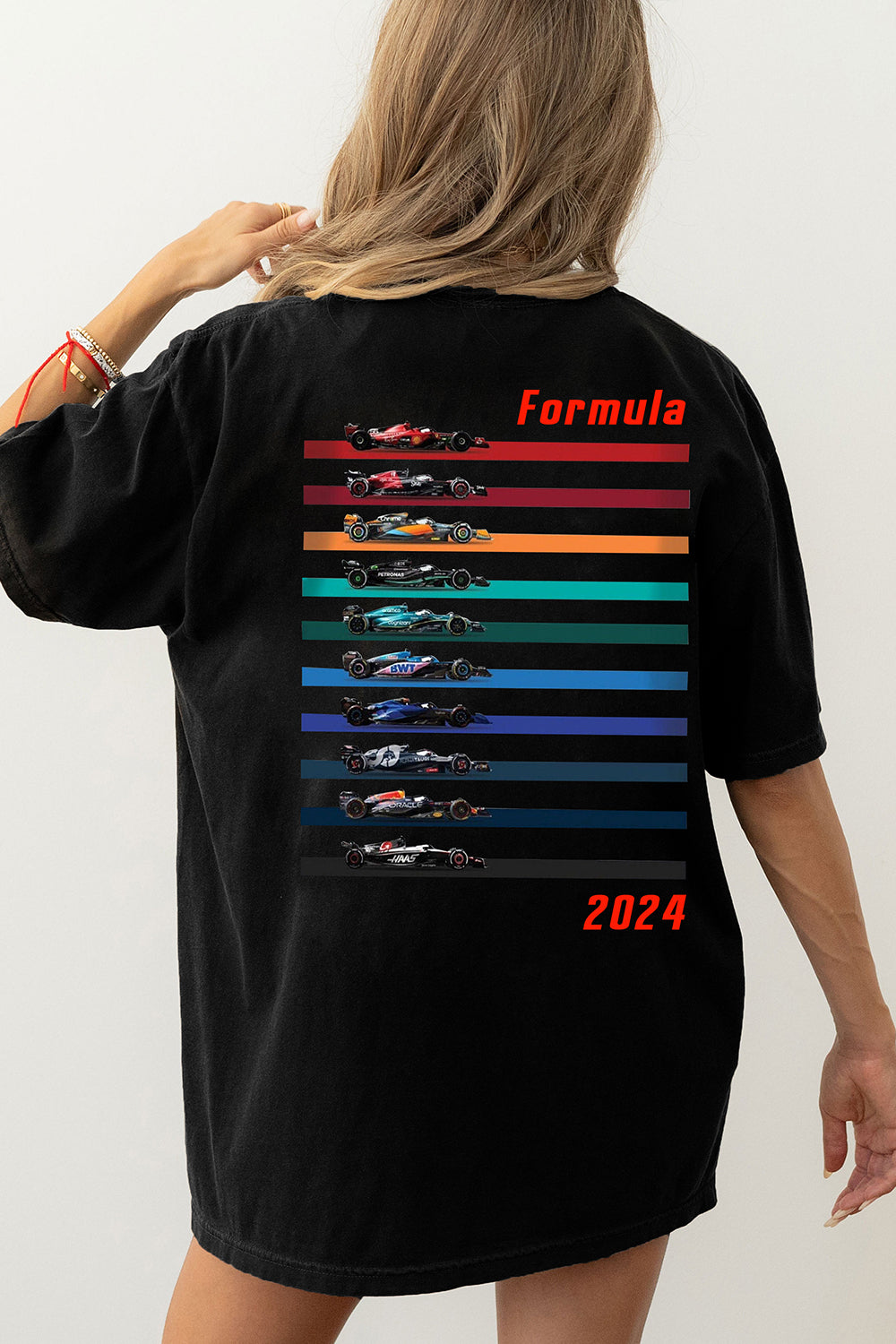 Racing Inspired Cars 2024 Heavy Blend Vegas Tee For Women