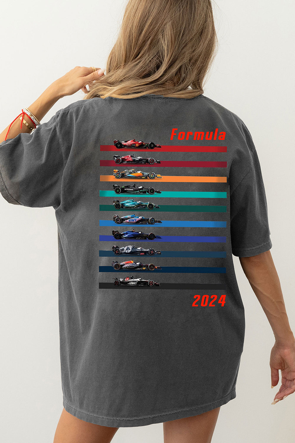 Racing Inspired Cars 2024 Heavy Blend Vegas Tee For Women