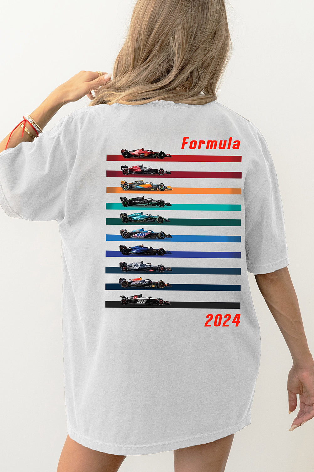 Racing Inspired Cars 2024 Heavy Blend Vegas Tee For Women