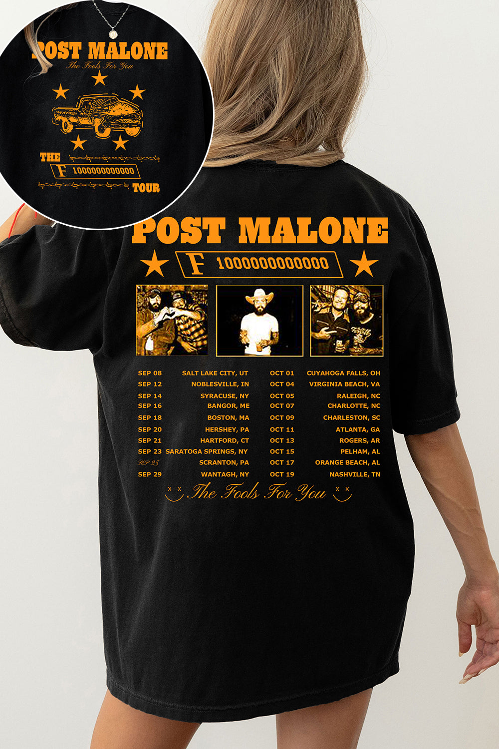 Post Malone Tour The F-1 Trillion Album 2024 Tee For Women