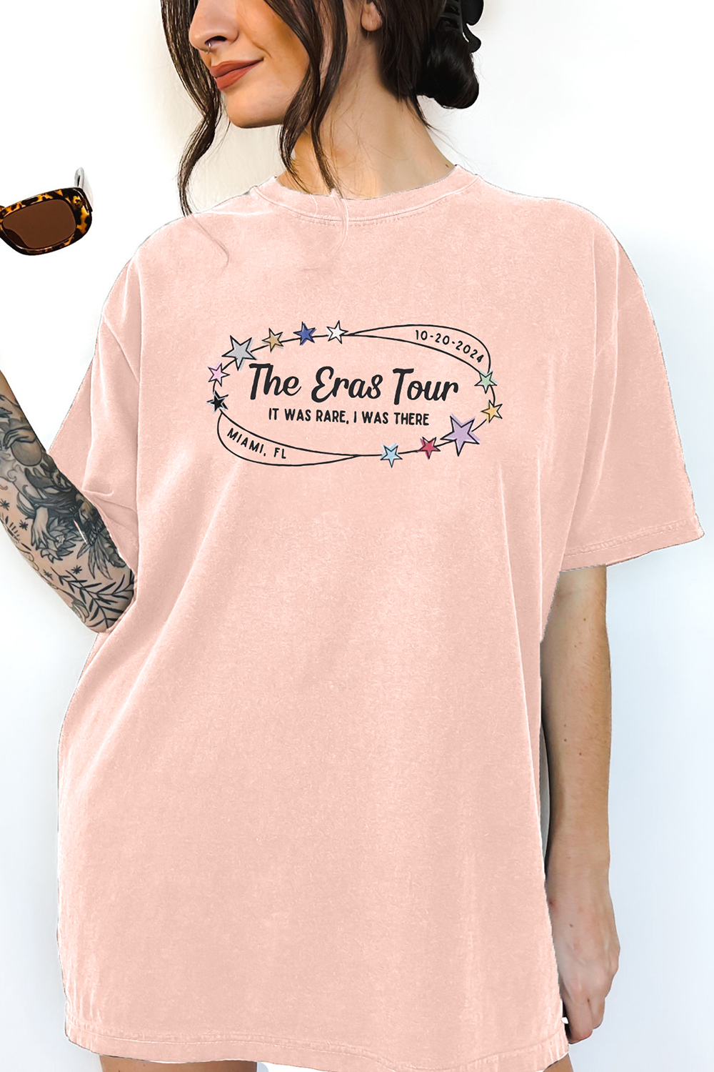 Miami Night 3 Retro Tee For Women