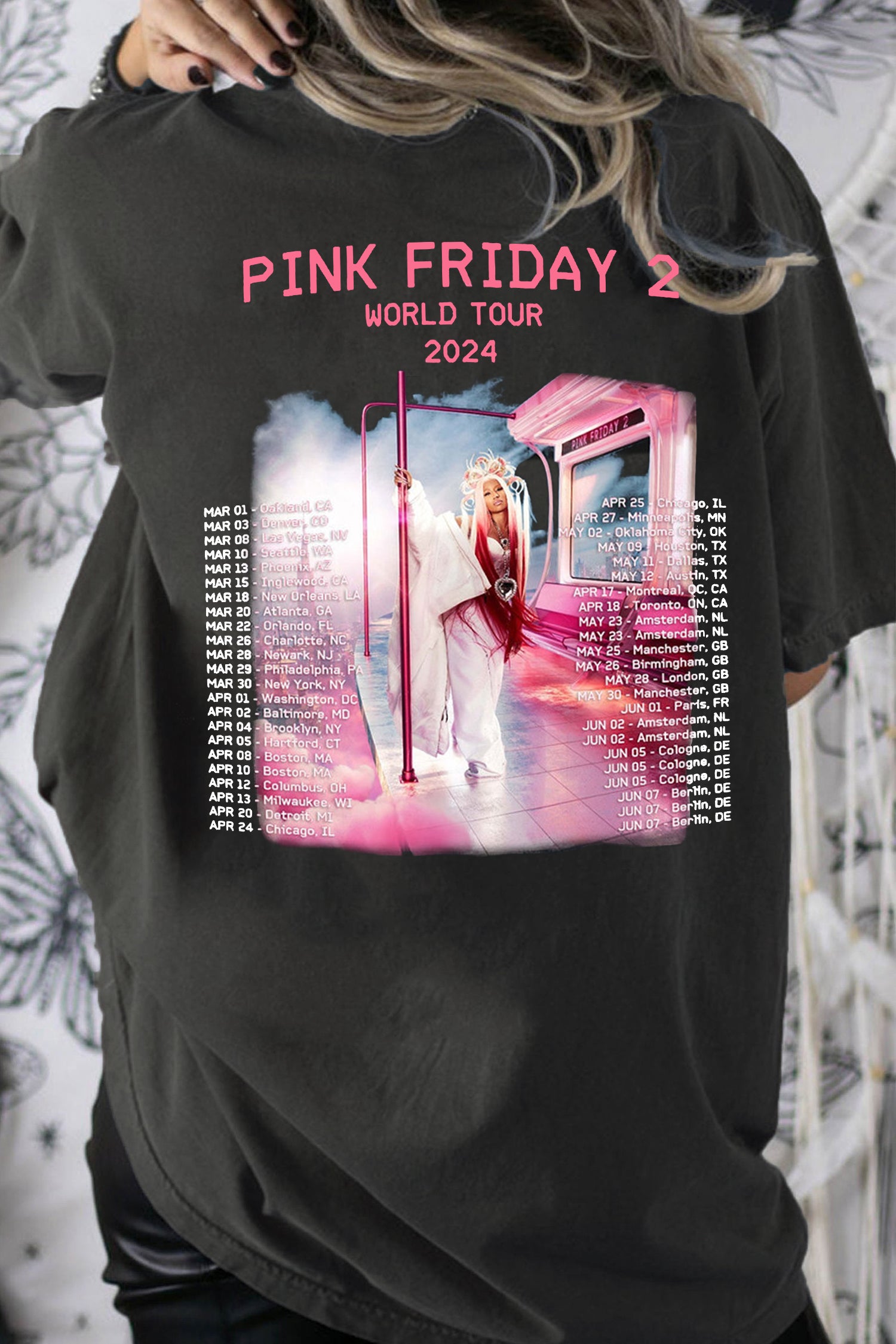 Nicki Minaj Pink Friday 2 Tour Tee For Women