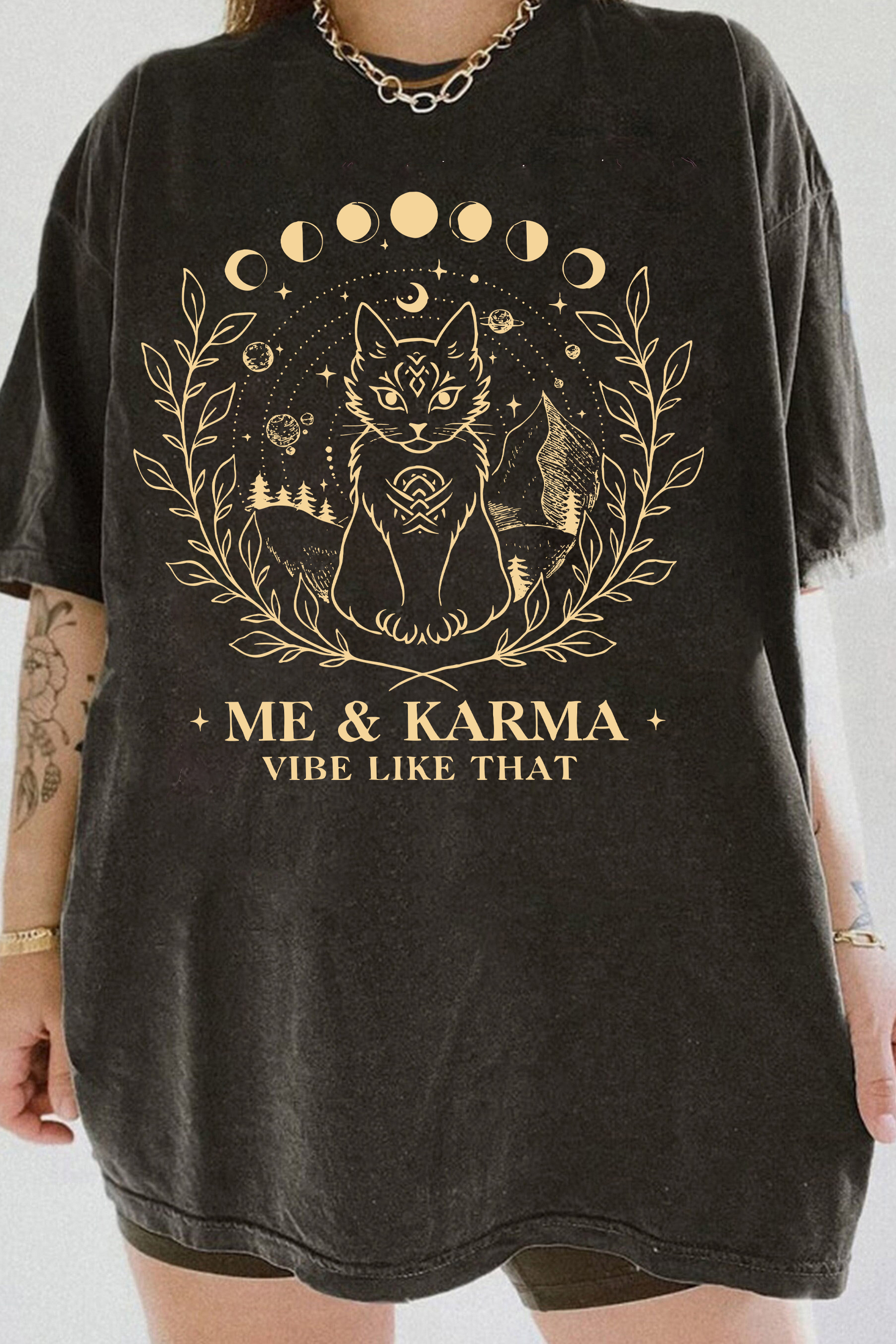 Me And Karma Vibe Like That Tee For Women