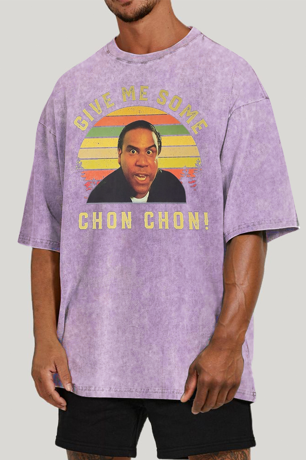 CHON CHON washed cotton printed T-shirt