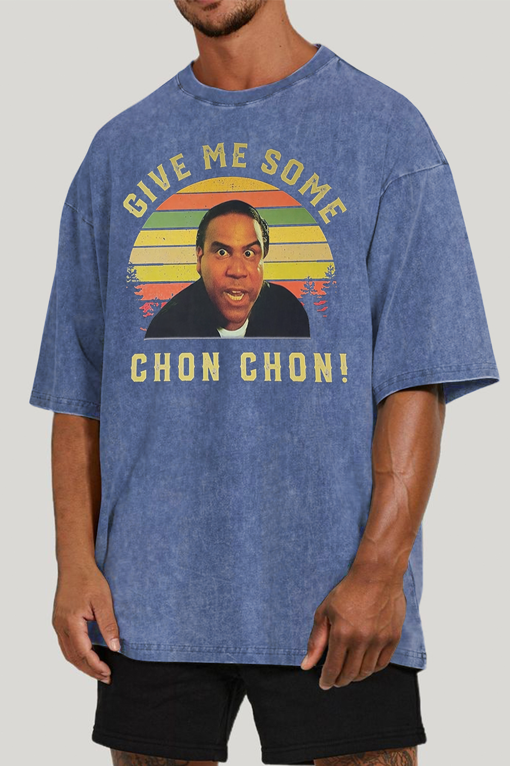 CHON CHON washed cotton printed T-shirt
