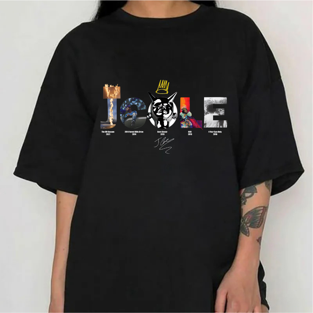 J Cole Best Albums With Signature Shirt