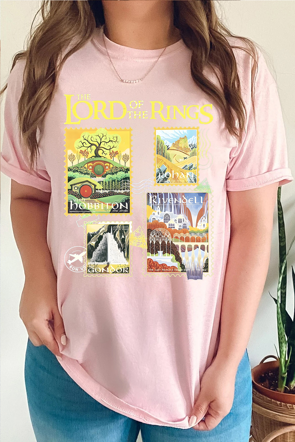 LOTR- Vintage Poster Stamp Tshirt