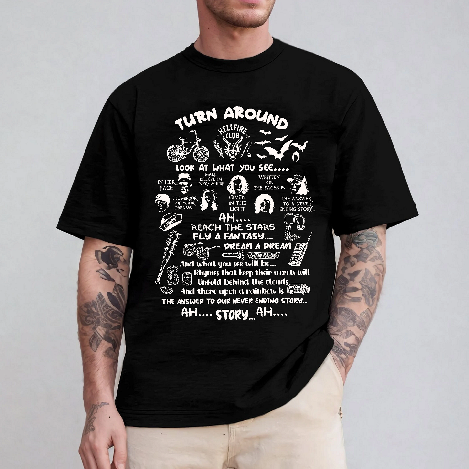 Stranger Things Dustin and Suzy The Neverending Story shirts/Sweatshirts/Hoodies