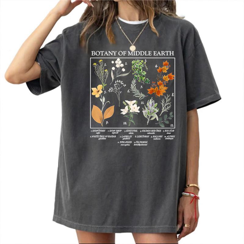Botany of Middle Earth LOTR T-Shirt For Women