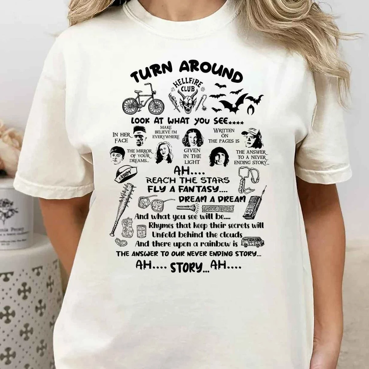 Stranger Things Dustin and Suzy The Neverending Story shirts/Sweatshirts/Hoodies