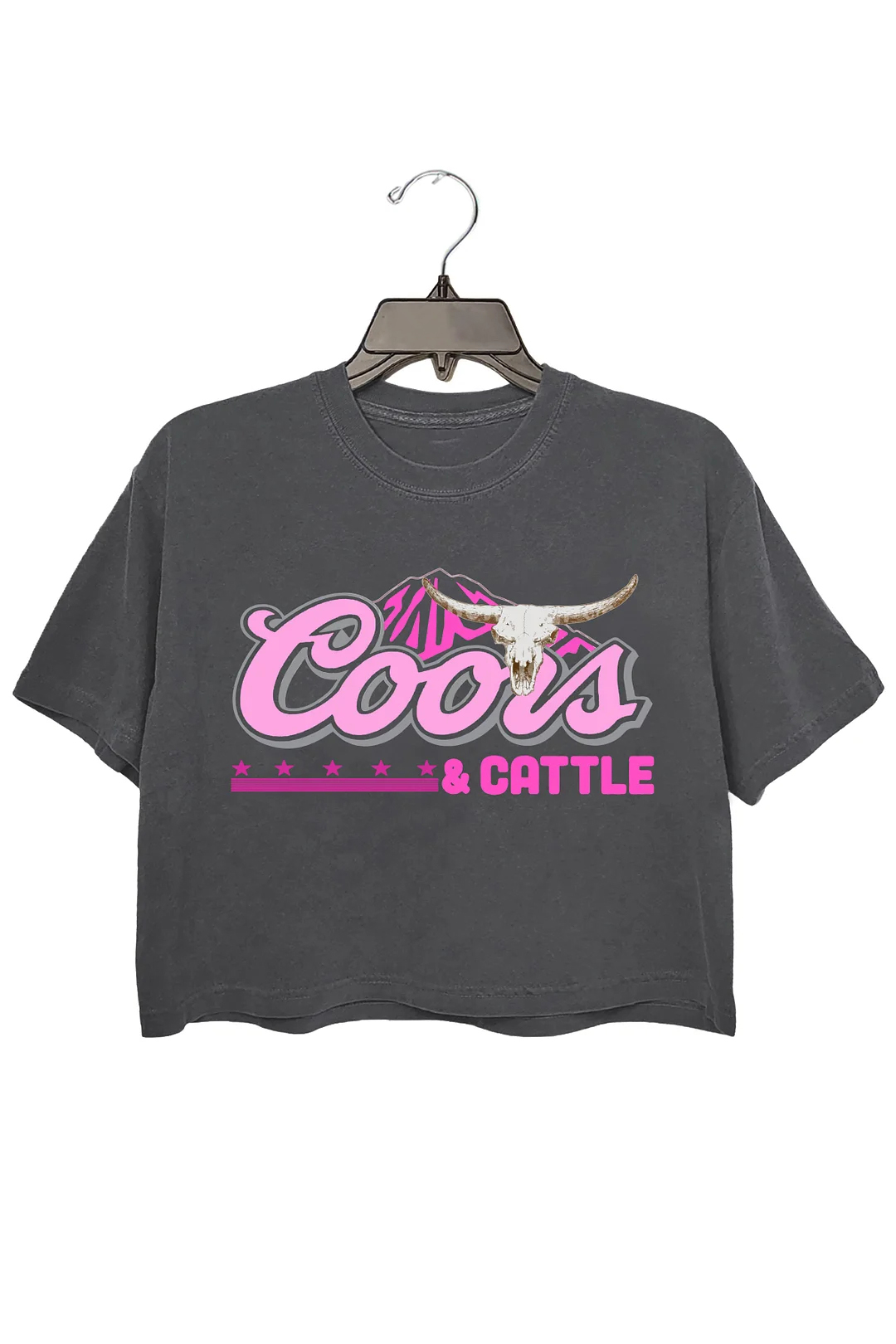Coors & Cattle Crop Top For Women