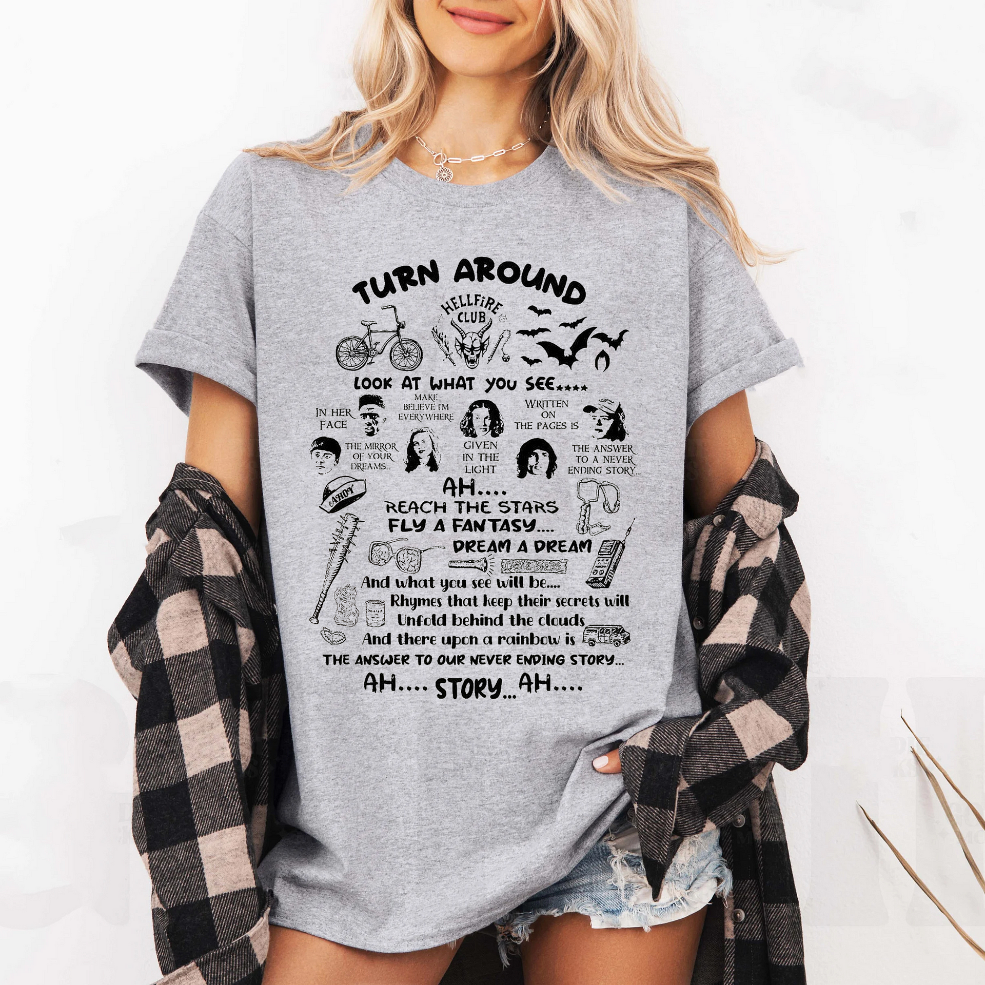 Stranger Things Dustin and Suzy The Neverending Story shirts/Sweatshirts/Hoodies