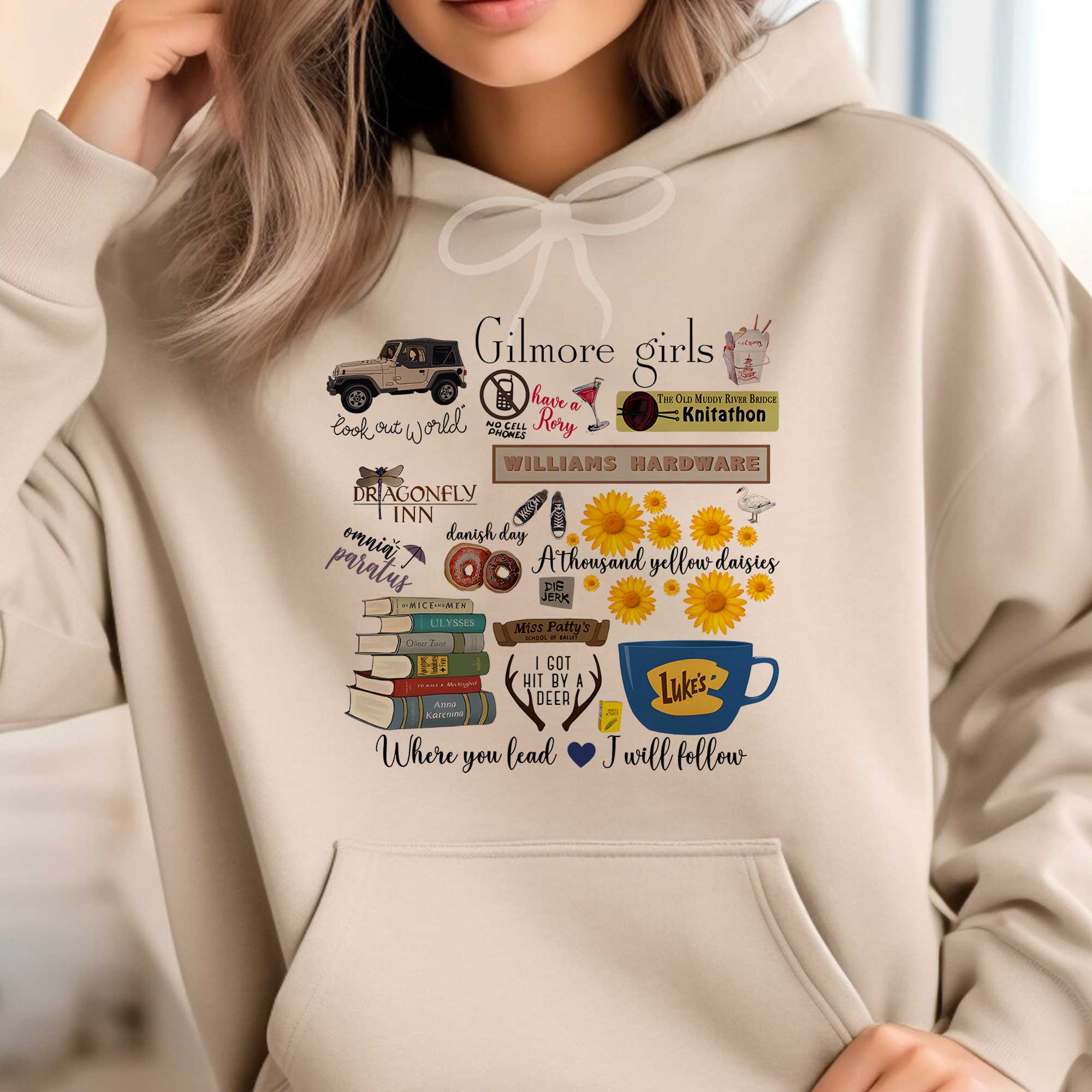 [Copy]Stars Hollow  Gilmore Girls – Jeep version Hoodies For Women