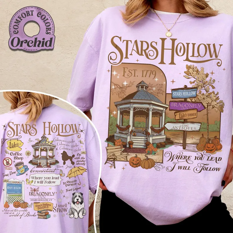 Stars Hallow Gilmore Girls Both Side Tee For Women