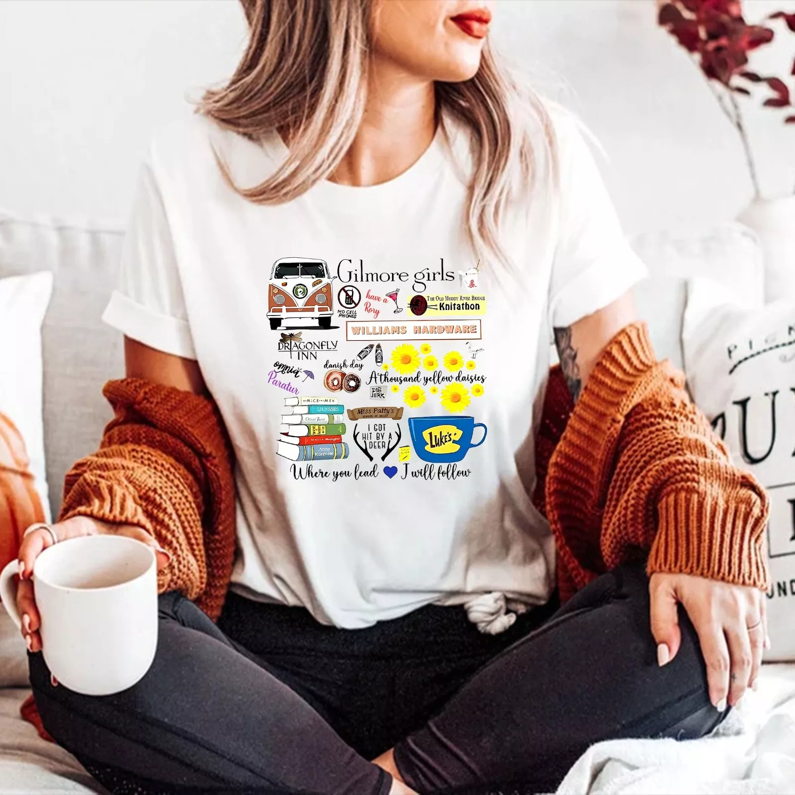 Vintage Stars Hollow tshirt, Gilmore Girls