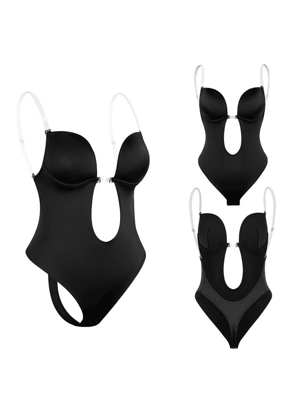 Strapless Body Shaper U Plunge Backless Shapewear