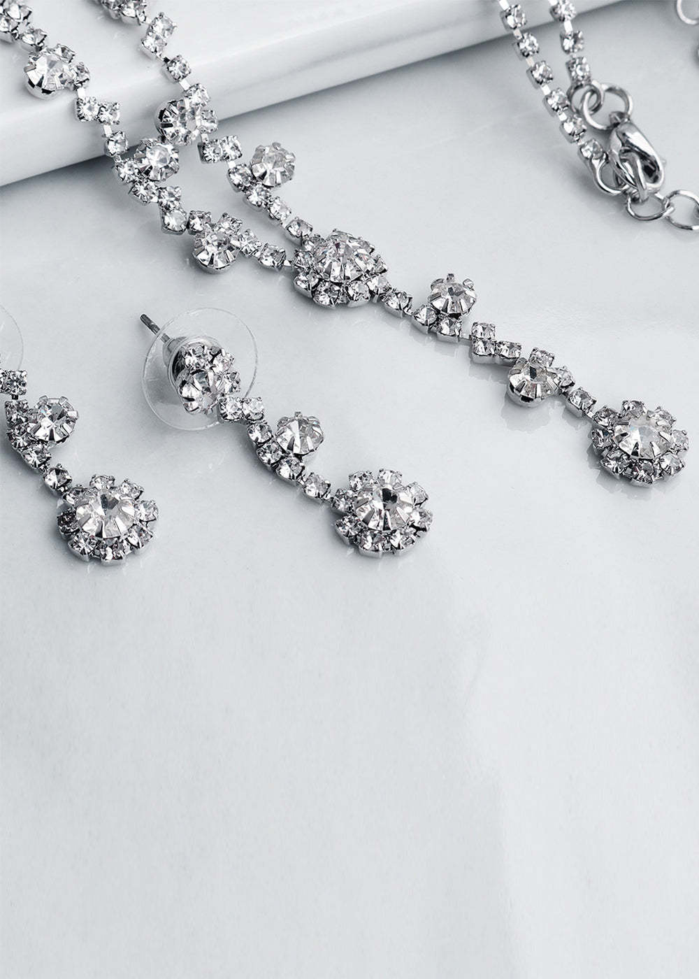 Wedding Jewelry Set for Bride Necklace and Earrings