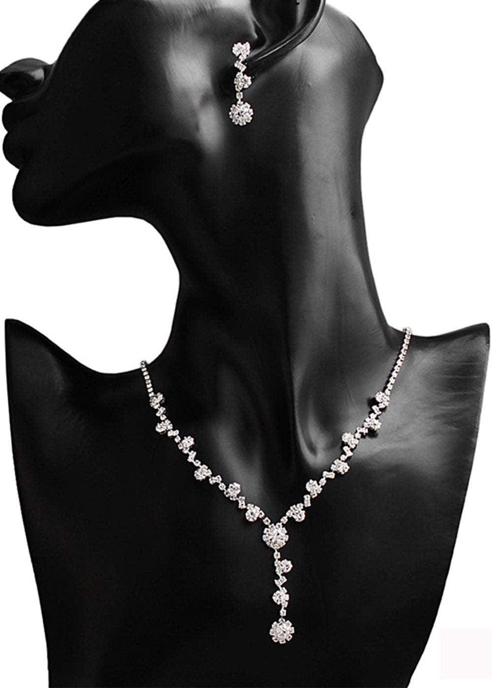 Wedding Jewelry Set for Bride Necklace and Earrings